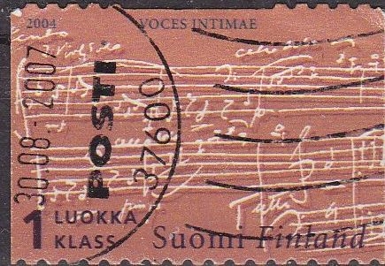 Finlandia 2004 Scott 1205c Sello º Jean Sibelius Compositor Voces Intimas Suomi Finland Michel 1682 